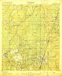 1918 Map of Lawtey