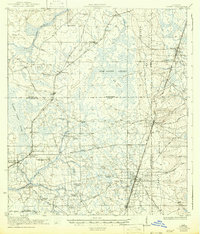 1918 Map of Lawtey, 1942 Print