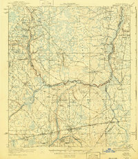 1918 Map of Macclenny, 1940 Print