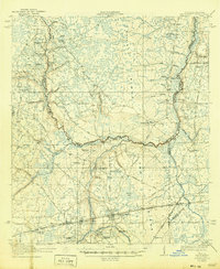 1918 Map of Macclenny, 1946 Print