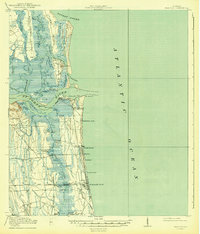Download a high-resolution, GPS-compatible USGS topo map for Mayport, FL (1943 edition)