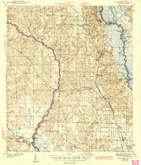 Download a high-resolution, GPS-compatible USGS topo map for Muscogee, FL (1943 edition)