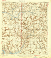 1936 Map of Walton County, FL, 1944 Print