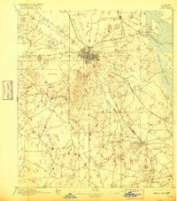 1895 Map of Ocala, 1916 Print