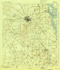 1895 Map of Ocala, 1941 Print