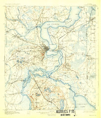 1915 Map of Flagler County, FL, 1926 Print