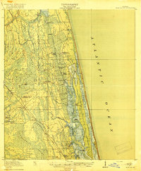Download a high-resolution, GPS-compatible USGS topo map for Palm Valley, FL (1918 edition)