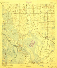 1895 Map of Panasoffkee