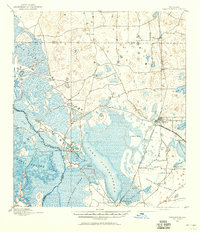 1893 Map of Panasoffkee, 1958 Print