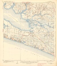 preview thumbnail of historical topo map of Walton County, FL in 1939