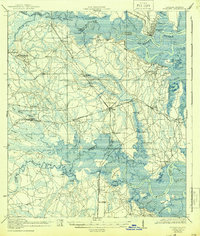 preview thumbnail of historical topo map of Nassau County, FL in 1919
