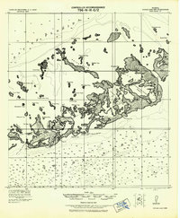 1921 Map of Monroe County, FL, 1942 Print