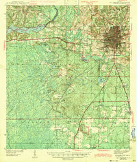 1943 Map of Tallahassee