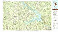 Download a high-resolution, GPS-compatible USGS topo map for Clark Hill Lake, GA (1981 edition)