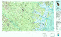 Download a high-resolution, GPS-compatible USGS topo map for Jesup, GA (1982 edition)