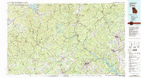 Download a high-resolution, GPS-compatible USGS topo map for Toccoa, GA (1982 edition)