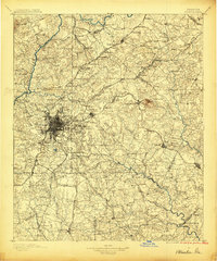 preview thumbnail of historical topo map of Atlanta, GA in 1895