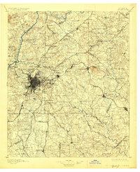 1895 Map of Atlanta, 1926 Print