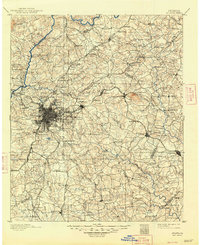 1895 Map of Atlanta, 1948 Print