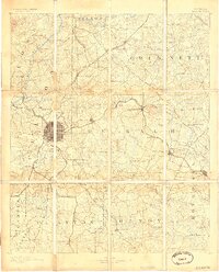 preview thumbnail of historical topo map of Atlanta, GA in 1892