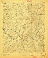 preview thumbnail of historical topo map of Cartersville, GA in 1896