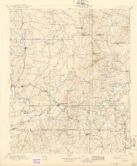 1896 Map of Cartersville, 1939 Print