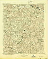 1906 Map of Crawfordville, 1944 Print