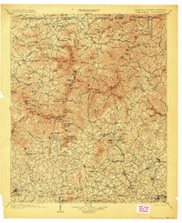 1903 Map of Dahlonega