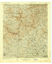 1903 Map of Dahlonega, 1942 Print