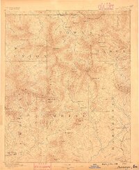 1886 Map of Dahlonega