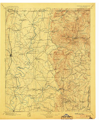 1897 Map of Dalton, 1904 Print