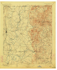 1897 Map of Dalton, 1913 Print