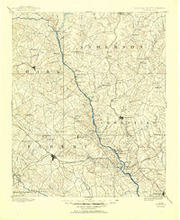 1893 Map of Elberton, 1951 Print
