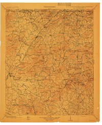 preview thumbnail of historical topo map of Ellijay, GA in 1911