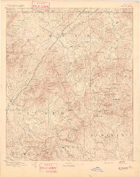 1892 Map of Ellijay