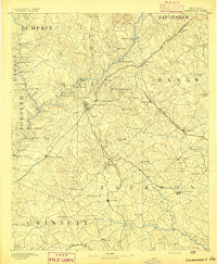 1891 Map of Gainesville