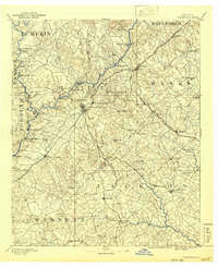 1891 Map of Gainesville, 1942 Print