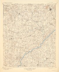 1901 Map of Marietta, 1932 Print