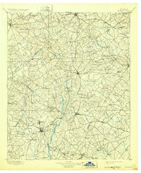 1896 Map of Monroe, 1932 Print