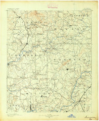 1890 Map of Suwanee