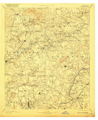 1894 Map of Suwanee, 1917 Print