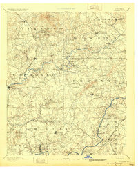 1894 Map of Suwanee, 1931 Print