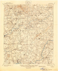 1894 Map of Suwanee, 1945 Print