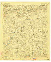 1897 Map of Tallapoosa, 1922 Print
