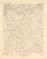 1897 Map of Tallapoosa, 1944 Print