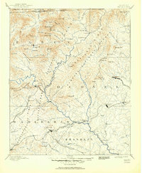 1892 Map of Walhalla, 1951 Print