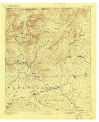 1892 Map of Walhalla, 1943 Print