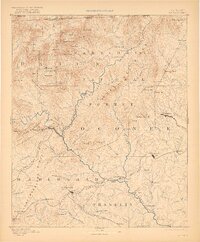 1892 Map of Walhalla, 1921 Print