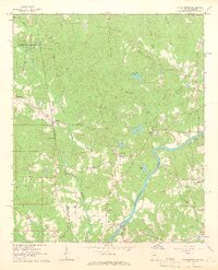 preview thumbnail of historical topo map of Troup County, GA in 1964