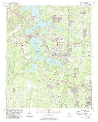 preview thumbnail of historical topo map of Acworth, GA in 1992